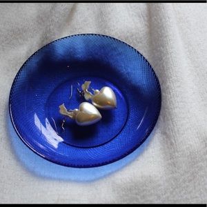 Cobalt Blue Arcoroc France Glass Accent Dish